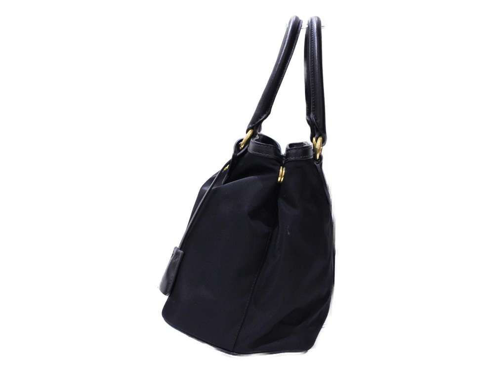 Prada Shoulder Handbag bag Leather strap Black